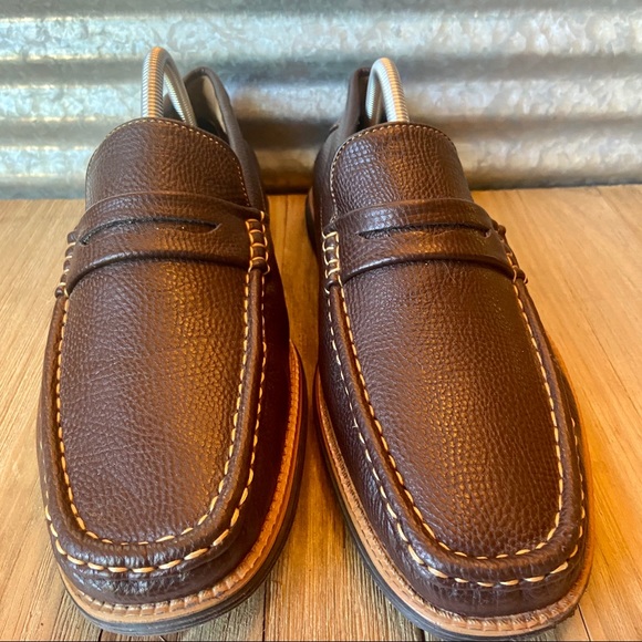 Phat Classic Men’s Brown Penny Loafers, Size 9.5 M - Picture 4 of 7
